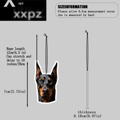 Doberman Car Air Freshener Dog Shape Hanging Aromatherapy