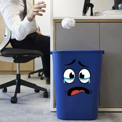 4 Pcs/Set Cartoon Face Bin Stickers Self-Adhesive Home Decor For Trash Can Wall Toilet Decor Refrigerator Fun Themed Decor