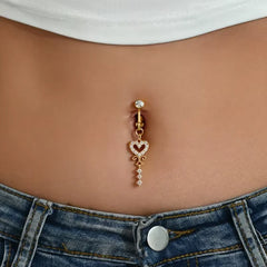 Clip On Belly Button Ring Butterfly Copper Zircon Pink Fake Belly Piercing Umbilical alternate view