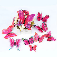 3D Butterfly Wall Stickers | 12/24pcs Magnetic Decor for Refrigerator and Walls alternate view