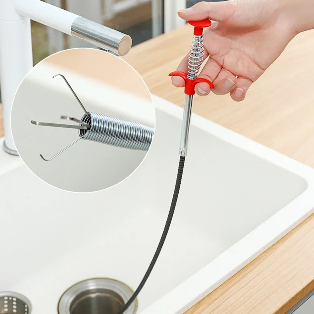 60/85cm Bend Curve Grabber Spring Grip Tool | 4 Claw Flexible Long Reach Pick Up Tool for Home and G