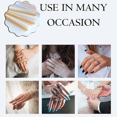 Ring Sizers for Loose Rings,Ring Adjuster for Loose Rings Women Men Rings Guards,Gold Silicone Ring Tightener,Invisible Metal Ri