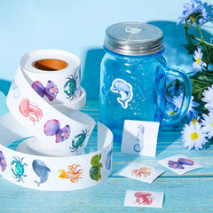 100-500PCS New Stickers Small Roll Packaging Animal Pack Rolling Stickers Photocard Deco detail view