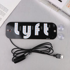 LED Taxi Signal Light for Lyft Logo | USB Cab Panel Indicator with Suction Cups alternate view