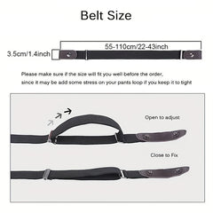 Simple And Fashionable Women'S Belt Elastic Lazy Men'S Belt Woven Invisible And Seaml alternate view