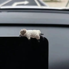 Funny Sleeping Cats Car Dashboard Ornament Adorable PVC Decoration For Car Interior Fu close-up view
