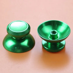 JCD 2PCS Colorful Aluminum Metal 3D Analog Thumbsticks Mushroom Joystick Cap For Xbox close-up view