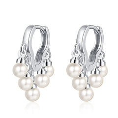 S925 Sterling Silver Cloud Pearl Earrings | Classic Stud Earrings for Women