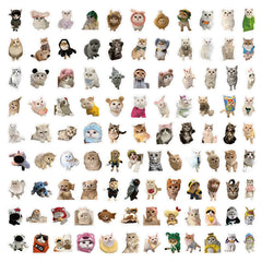 103 Pcs Cute Cat Stickers | Adorable Decor for Journals, Phones, Water Bottles & DIY Cra detail view