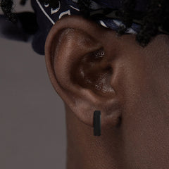 Vnox Anti Allergy Stainless Steel Hoop Earrings, Unisex Simple Metal Huggies Earrings alternate view