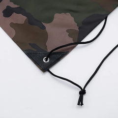 Outdoor Sport Camouflage Backpack | Waterproof Drawstring Bag for Gym, Travel, Camping, detail view