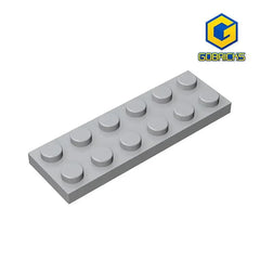 Plate 2 x 6 Building Block | Compatible Building Brick for DIY Creations
