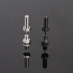 Gothic Stud Earrings Set | Unisex Stainless Steel Punk Screw Earrings detail view