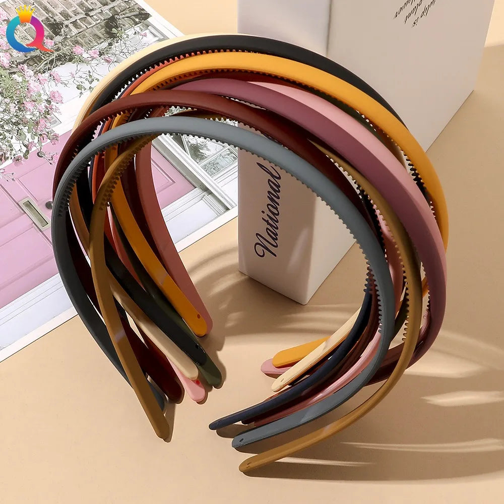 Plastic Frosted Non-slip Face Wash Hairbands Headband Women Girls Hair Head Hoop Bands Scrunchie Acc