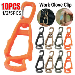 1-10pcs Glove Clips For Work Glove Holders Glove Belt Clip With Hook Portable Work Gloves Grabber Ho