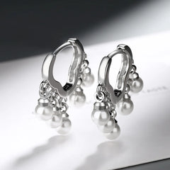 S925 Sterling Silver Cloud Pearl Earrings | Classic Stud Earrings for Women alternate view