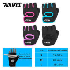 AOLIKES Breathable Workout Gloves | Fingerless Gym Gloves for Weight Lifting and Cycl alternate view