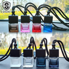 Square Glass Car Essential Oil Diffuser Pendant alternate view