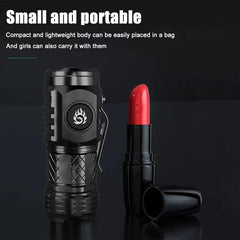 Mini Strong Light Flashlight | Type-C Rechargeable Super Bright LED Torch detail view