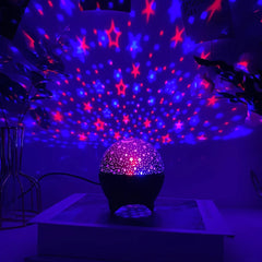 LED Night Light Star Projector | Starry Sky Galaxy Moon Lamp with Auto Color Changing alternate view