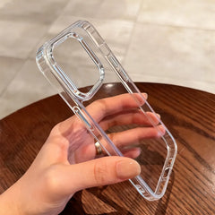 Luxury Transparent Phone Case For iPhone Duo 18 17 16 15 14 Plus 13 12 11 Pro Max Shockproof HD Clea