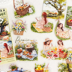Cartoon PET Sticker Packs for DIY Crafts | 90-Piece Set close-up view