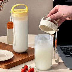 WORTHBUY Portable Plastic Water Bottle With Handle Leak-proof Heat-resistant Tumbler Tra detail view