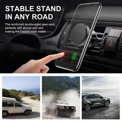 Magnetic Car Phone Holder 360° Roation Adjustable Magnet Stand Car Air Vent Clip Moun alternate view
