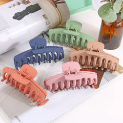 Korean Solid Large Hair Claws Elegant Frosted Acrylic Hair Clips Hairpins Barrettes Headwear for Women Girls Hair Accessories