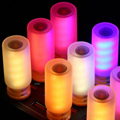 Frosted Glass USB Touch Control Car LED Atmosphere Light | Dimmable Night Decoration L close-up view