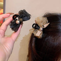 New Elegant Bowknot Hairpin For Women Girls Sweet Bowknot Barrettes Fashion Small Hair Claw Versatile Hair Accessories Gifts