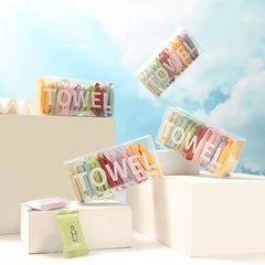 14/7PCS disposable compressed towel cloth thickened cotton bath towel travel cleaning alternate view