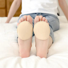 2PCS Five Toes Forefoot Pads Invisible Shoe Pads Socks Women Half Insoles for High Heel Shoes Pads Sweat Absorption Anti-slip
