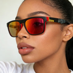 Fishing Polarized Square Sunglasses Sports Driving Fishing Shades Outdoor Eyewear for Cycling