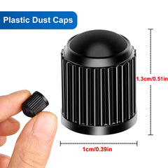 Plastic Tire Stem Valve Caps for Cars, SUVs, Trucks, Bikes and Motorcycles alternate view