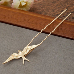 Bird Hair Pins Women Leaves Hairpins Metal Barrette Clip Wedding Bridal Hair Jewelry Accessories Wedding Hairstyle Design Tools