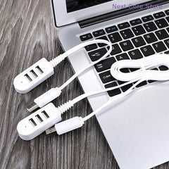 1.2M USB Cable Extension Charger Line Hub More Than Splitter New Style 3 USB HUB Charg close-up view