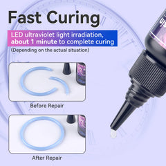 UV Epoxy Resin Glue for Jewelry Making | High Transparency Fast Drying Hardness close-up view