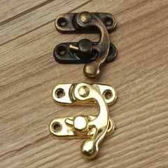 4pcs Toggle Latch Hasp Hook Lock for Wooden Jewelry Chest Box close-up view