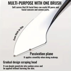 Ultra-Thin Foundation Brush Mixing Palette Makeup Sponge Puff for Seamless Blending of C detail view