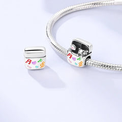 New 925 Sterling Silver Openable Charm Beads Matryoshka Mummy Easter Egg Whale Pendant F detail view