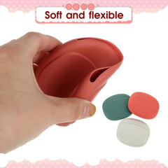 Silicone Cell Phone Cable Bag Data Cable Storage Box Travel Earphone Wire Key U Drive close-up view