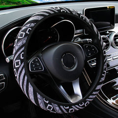1 Linen Breathable Fabric Bohemian Style Automotive Supplies Without Inner Ring Steeri close-up view