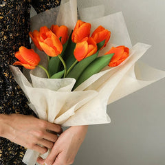 40pcs Milk Cotton Tissue Paper for Flower Wrapping | DIY Bouquet Craft Supplies detail view