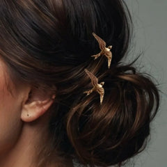 Bird Hair Pins Women Leaves Hairpins Metal Barrette Clip Wedding Bridal Hair Jewelry Accessories Wedding Hairstyle Design Tools