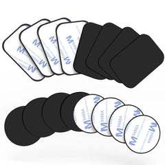 5PCS Car Phone Holder Metal Plate Magnetic Holder Round Square Sticker iron Sheet for alternate view