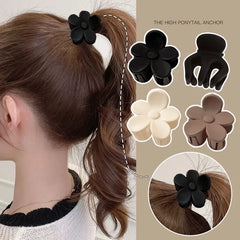 10/20/30Pcs Small Flower Hair Claw Clips for Women Girls Matte Rectange Jaw Clips Semicircle Barrettes for Thin Hair