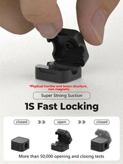 iLMH Non-magnetic Strong Cable Clips Adjustable Cord Holder, Adhesive Under Desk Mgmt close-up view