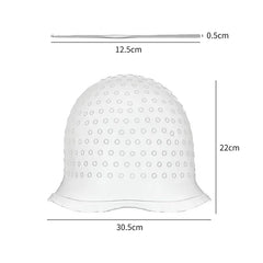 Silicone Cap for Scratches Hair Painting Hat for Scratches Silicone Meches Hair Coloring detail view
