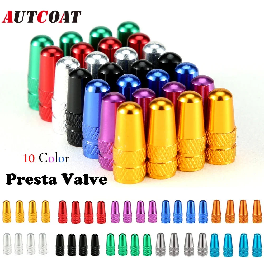 4Pcs Aluminum Presta Valve Caps